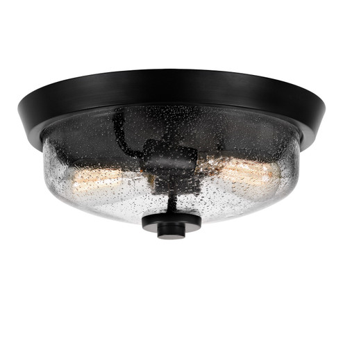 Radius Two Light Flush Mount in Earth Black (10|QF3414EK)