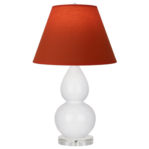 Small Double Gourd One Light Accent Lamp in Daisy Glazed Ceramic w/Lucite (165|DY13T)