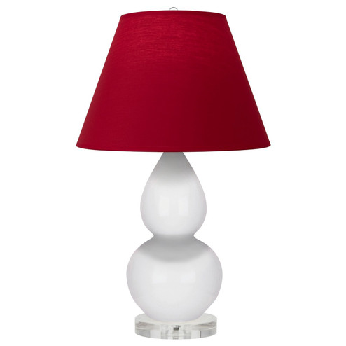 Small Double Gourd One Light Accent Lamp in Daisy Glazed Ceramic w/Lucite (165|DY13R)