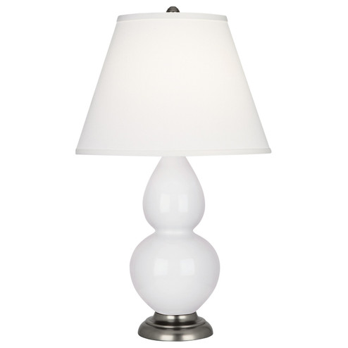 Small Double Gourd One Light Accent Lamp in Daisy Glazed Ceramic w/Antique Silvered (165|DY12X)