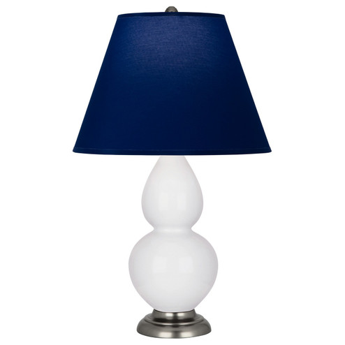 Small Double Gourd One Light Accent Lamp in Daisy Glazed Ceramic w/Antique Silver (165|DY12N)