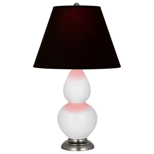 Small Double Gourd One Light Accent Lamp in Daisy Glazed Ceramic w/Antique Silver (165|DY12K)