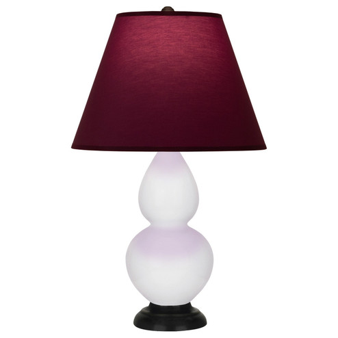 Small Double Gourd One Light Accent Lamp in Daisy Glazed Ceramic w/Deep Patina Bronze (165|DY11P)