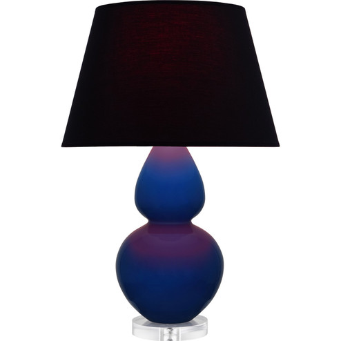 Double Gourd One Light Table Lamp in Cobalt Glazed Ceramic w/Lucite (165|CT23K)