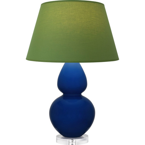 Double Gourd One Light Table Lamp in Cobalt Glazed Ceramic w/Lucite (165|CT23G)