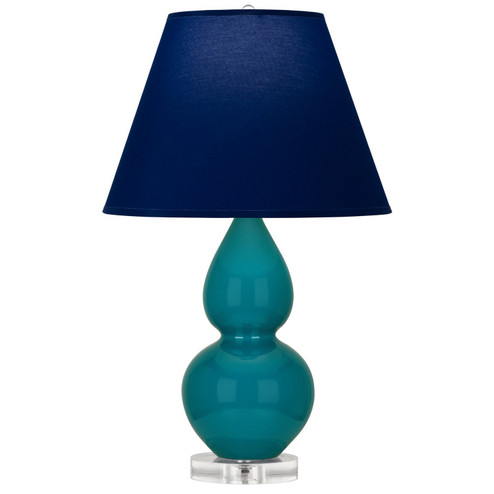Small Double Gourd One Light Accent Lamp in Peacock Glazed Ceramic w/Lucite (165|A773N)
