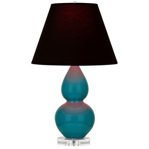 Small Double Gourd One Light Accent Lamp in Peacock Glazed Ceramic w/Lucite (165|A773K)