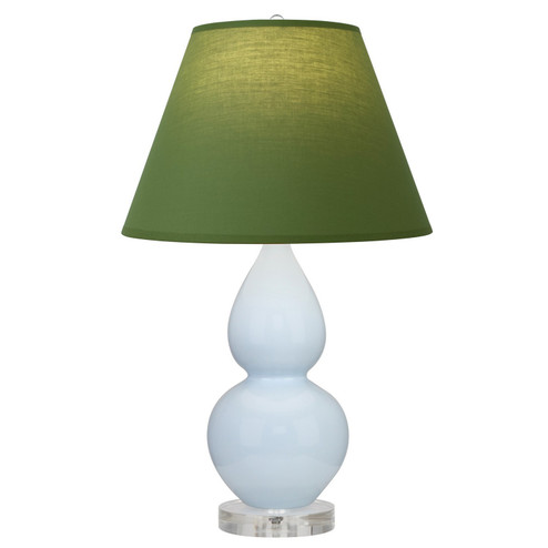 Small Double Gourd One Light Accent Lamp in Baby Blue Glazed Ceramic w/Lucite (165|A696G)