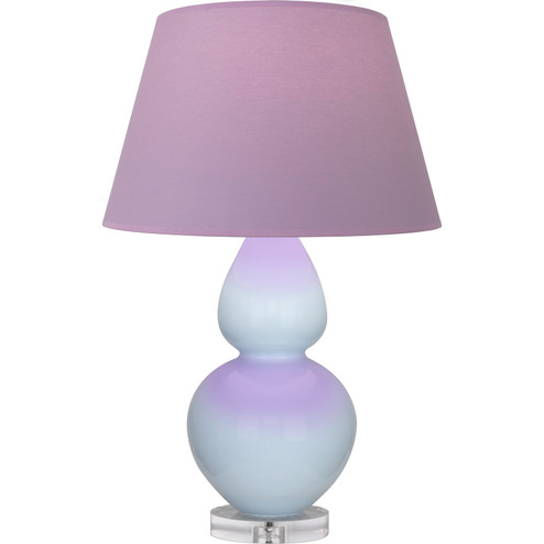 Double Gourd One Light Table Lamp in Baby Blue Glazed Ceramic w/Lucite (165|A676L)