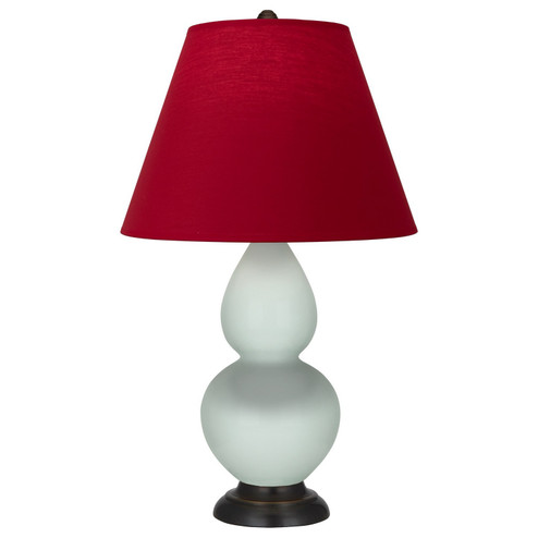 Small Double Gourd One Light Accent Lamp in Celadon Glazed Ceramic w/Deep Patina Bronze (165|1787R)