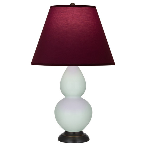 Small Double Gourd One Light Accent Lamp in Celadon Glazed Ceramic w/Deep Patina Bronze (165|1787P)