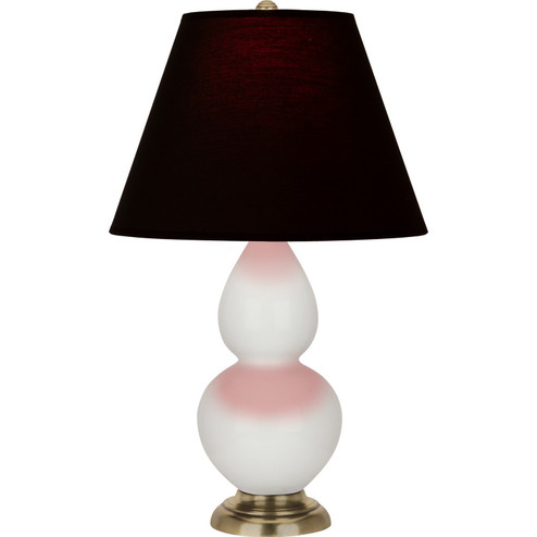Small Double Gourd One Light Accent Lamp in Lily Glazed Ceramic w/Antique Natural Brass (165|1680K)
