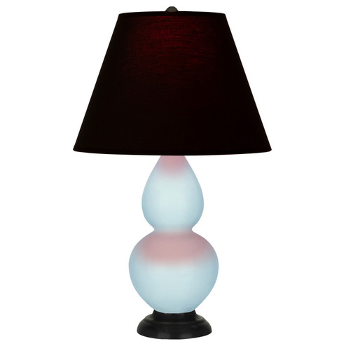Small Double Gourd One Light Accent Lamp in Baby Blue Glazed Ceramic w/Deep Patina Bronze (165|1656K)