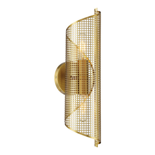 Hillbourne Two Light Wall Sconce in Warm Brass (51|9-8030-2-322)