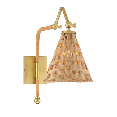 Linell One Light Wall Sconce in Warm Brass (51|9-1499-1-322)