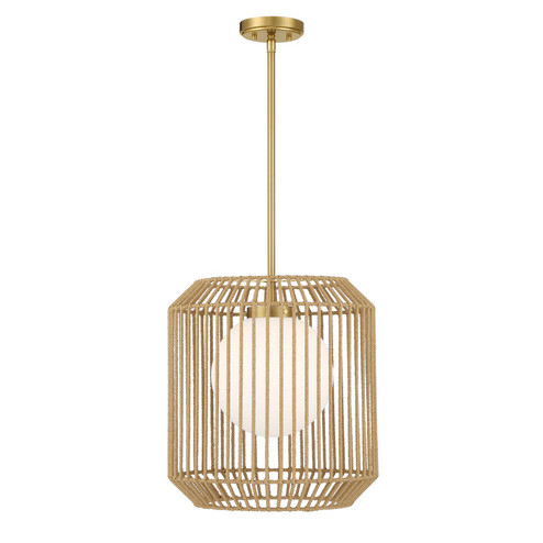 Pastis One Light Pendant in Warm Brass (51|7-2040-1-322)