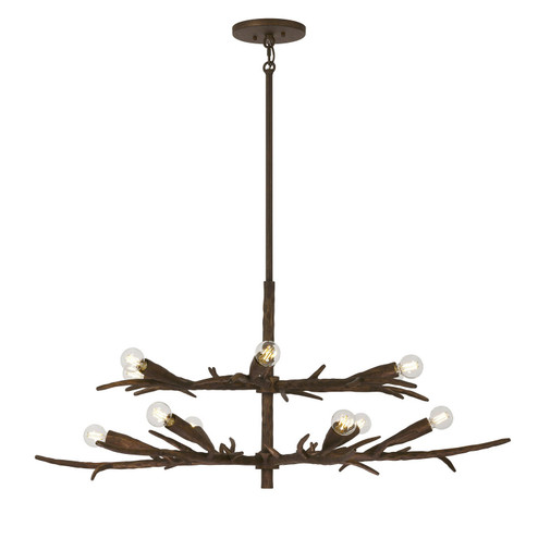 Palisades 12 Light Chandelier in Bark (51|1-5398-12-105)