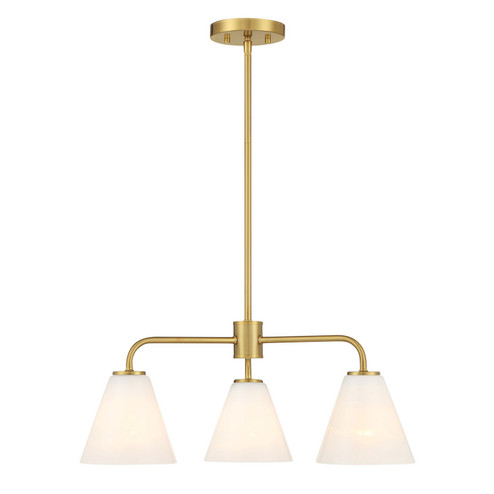 Blair Three Light Chandelier in Warm Brass (51|1-4013-3-322)