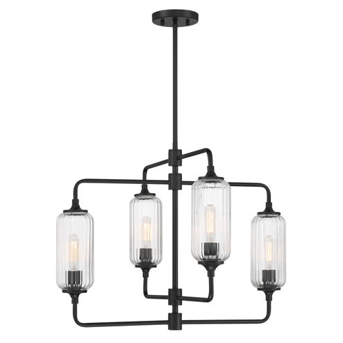 Holton Four Light Chandelier in Matte Black (51|1-3025-4-89)