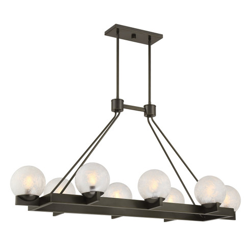 Darien Eight Light Linear Chandelier in Mediterranean Bronze (51|1-1016-8-15)
