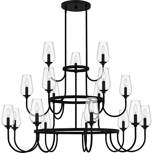 Viscount 18 Light Chandelier in Matte Black (10|VSC5048MBK)