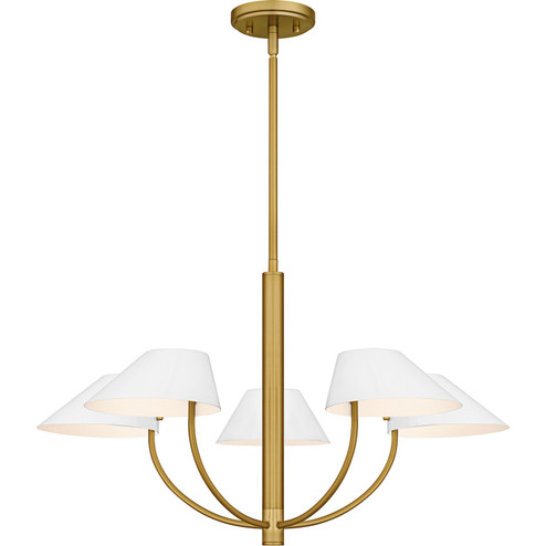 Penley Five Light Chandelier in Brushed Gold (10|PNY5028BRG)