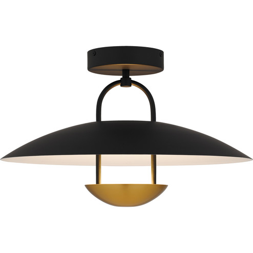 Bingham LED Semi-Flush Mount in Matte Black (10|BIN1718MBK)