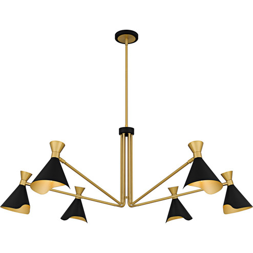Arden Six Light Chandelier in Matte Black (10|ADN5052MBK)