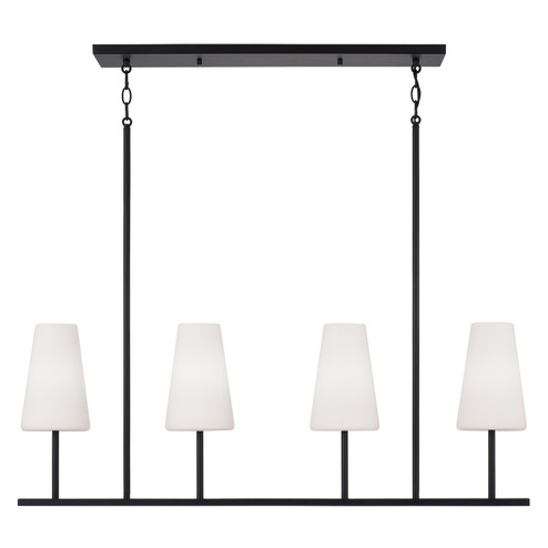 Averitt Four Light Island Pendant in Matte Black (65|855241MB-550)
