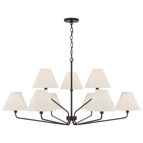 Chadwick Nine Light Chandelier in Espresso (65|456691ES-713)