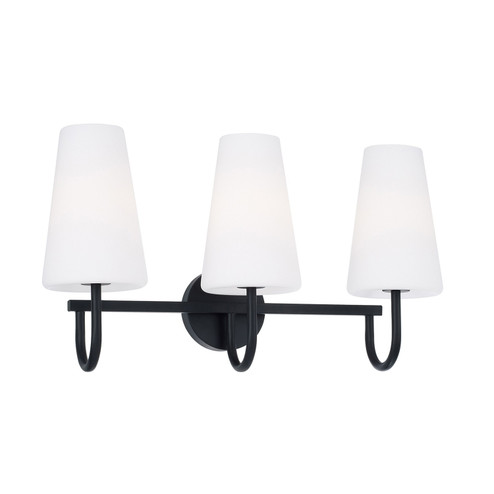 Averitt Three Light Vanity in Matte Black (65|155231MB-550)