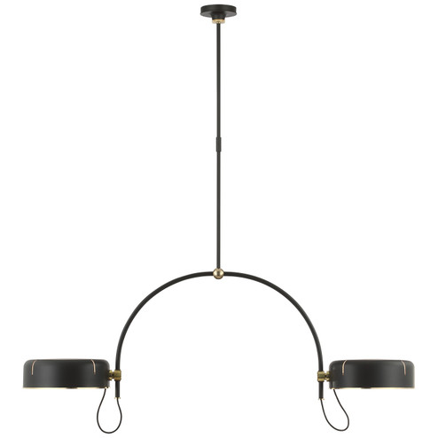 Oso LED Pendant in Modern Iron and Hand-Rubbed Antique Brass (268|TOB 5130MI/HAB-MI)