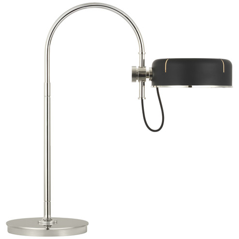 Oso LED Table Lamp in Polished Nickel (268|TOB 3130PN-BLK)