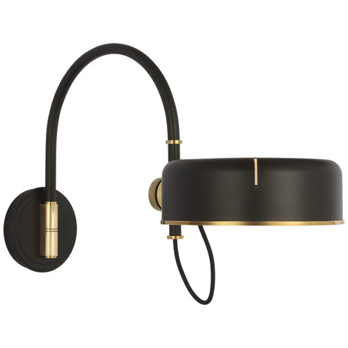 Oso LED Wall Sconce in Modern Iron and Hand-Rubbed Antique Brass (268|TOB 2132MI/HAB-MI)