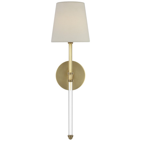 Camille LED Wall Sconce in Hand-Rubbed Antique Brass (268|SK 2019HAB-L-CL)