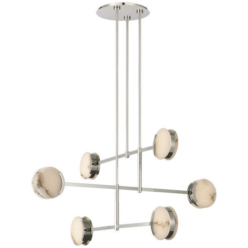 Melange LED Chandelier in Polished Nickel (268|KW 5609PN-ALB)