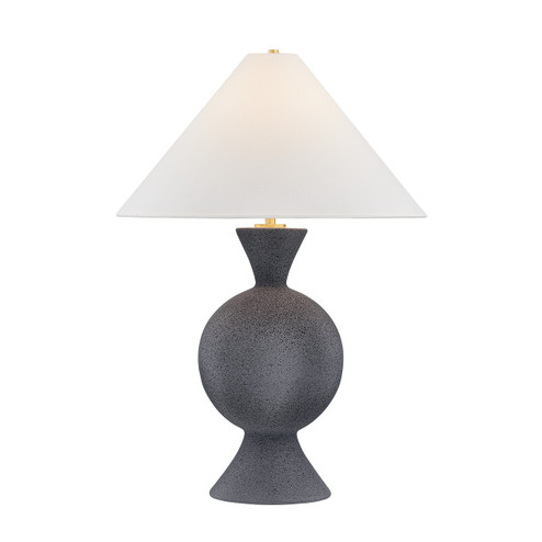Zadeh One Light Table Lamp in Aged Brass/Ceramic Pale Midnight (428|HL986201-AGB/CPM)