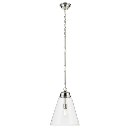 Marsailli One Light Pendant in Polished Nickel (12|52662PNCLR)