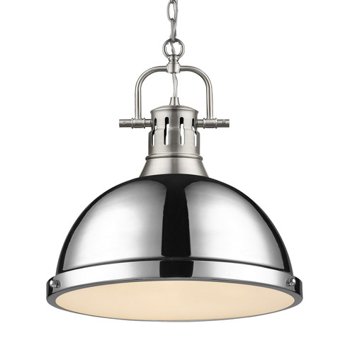 Duncan One Light Pendant in Pewter (62|3602-L PW-CH)