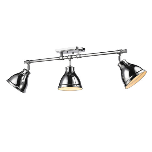 Duncan Three Light Semi-Flush Mount in Chrome (62|3602-3SF CH-CH)