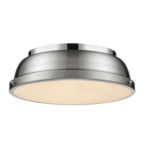 Duncan Two Light Flush Mount in Chrome (62|3602-14 CH-PW)