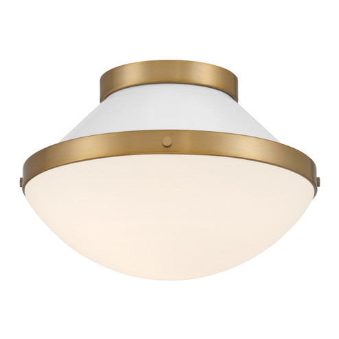 Xander One Light Flush Mount in Vibrant Gold (60|XAN-8001-VG-WH)
