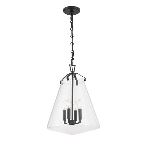 Voss Four Light Pendant in Matte Black (60|VSS-7015-MK)