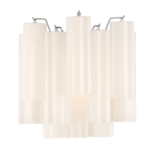 Addis Two Light Wall Sconce in Polished Chrome (60|ADD-303-CH-WH)