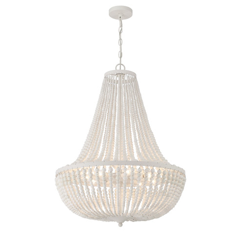 Rylee Eight Light Chandelier in Matte White (60|609-MT) Rylee Eight Light Chandelier in Matte White (60|609-MT)