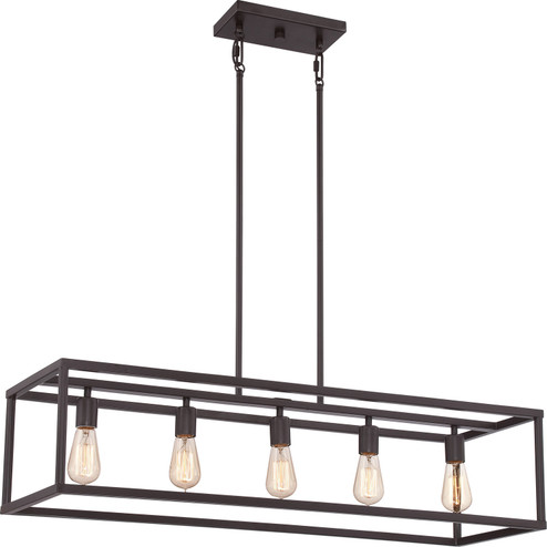 New Harbor Five Light Island Chandelier in Western Bronze (10|NHR538WT)