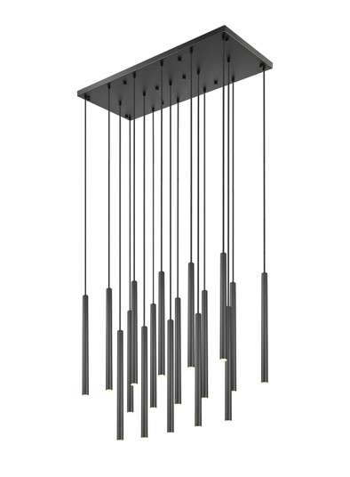 Forest LED Linear Chandelier in Matte Black (224|919MP24-17L-MB-LED)