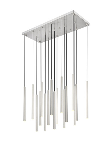 Forest LED Linear Chandelier in Brushed Nickel (224|919MP24-17L-BN-LED)