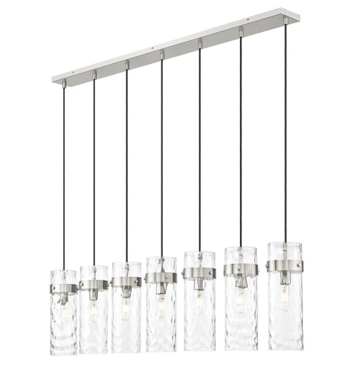 Fontaine Seven Light Linear Chandelier in Brushed Nickel (224|7002P5-7L-BN)