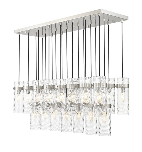 Fontaine 23 Light Linear Chandelier in Brushed Nickel (224|7002P5-23L-BN)